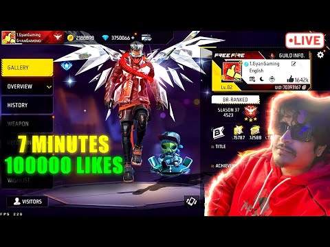 7 MINS 100000 Subscribe😳 Raistar &amp; Gyan Gaming is live free fire