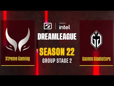 Dota2 - Xtreme Gaming vs Gaimin Gladiators - Game 2 - DreamLeague Season 22 - Group Stage 2