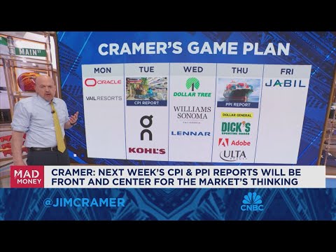 Next week&#039;s CPI and PPI reports will be front and center for the market, says Jim Cramer