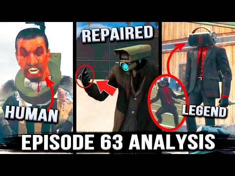 BLACK SPEAKERMAN APPEARS! Plungerman is Back! Episode 63 Skibidi Toilet - ALL SECRETS &amp; Easter Eggs