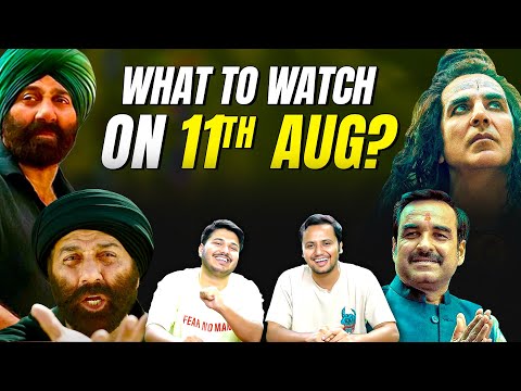 Aug 11 Movie Showdown: Gadar 2 vs OMG 2 | Guns &amp; Gulaabs and Ghoomer trailer review | Honest Review