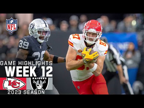 Kansas City Chiefs vs. Las Vegas Raiders Game Highlights | NFL 2023 Week 12