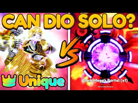 CAN UNIQUE DIO OVER HEAVEN BEAT THE DARK MAGE PORTAL? - Anime Adventures