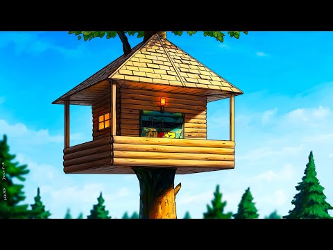 I Built a treehouse village in survival Rust...