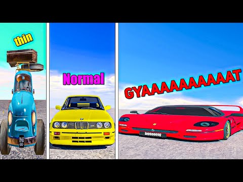 Testing Thin vs Thic Cars in GTA 5