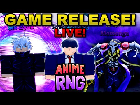 🔴 ANIME RNG LIVE RELEASE!!! - MY NEW ROBLOX ANIME GAME! 😱