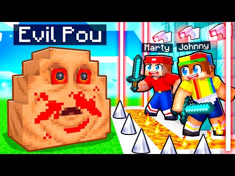 EVIL POU vs The Most Secure House in Minecraft!