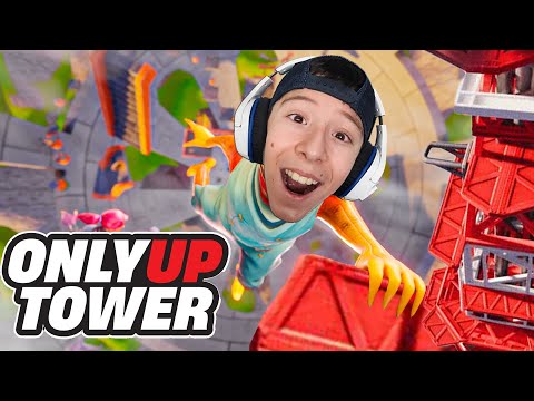 LIVE! - Getting ONLY UP TOWER World Record! (Fortnite)