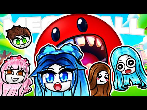 DON&#039;T GET EATEN BY THE GIANT! Roblox Ball Eating Simulator!