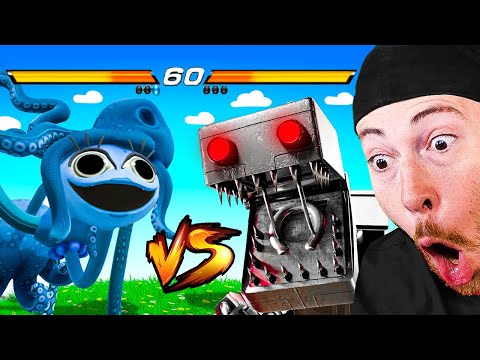 Reacting to OCTOPUS Mommy Long Legs VS ROBOT Boxy Boo (Poppy Playtime Animation)