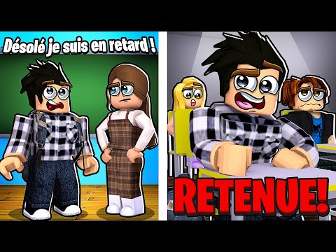 J&#039;étais EN RETARD À L&#039;ÉCOLE dans Roblox...