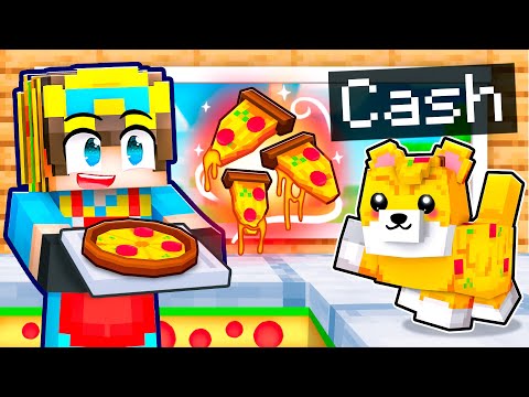 Playing Minecraft as a HELPFUL Pizza Puppy!