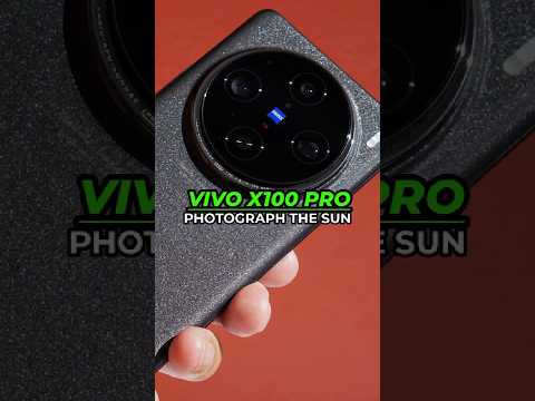 This phone can take photos of the SUN! 🌞 #vivo #android #vivox100pro