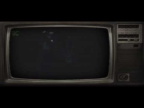 Shrek movie trailer on an Old Tv