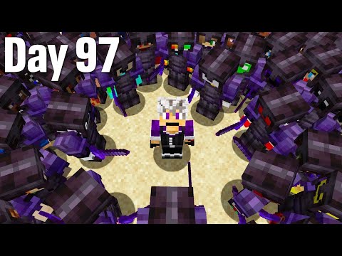I Spent 100 Days in Minecraft&#039;s Deadliest Server...