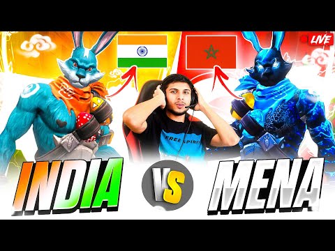 MENA LEGENDS 🇲🇦🥵 vs INDIAN LEGENDS 🇮🇳🥶 4 vs 4 CLASH SQUAD BATTLE #nonstopgaming -free fire live
