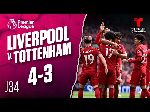 Highlights &amp; Goals | Liverpool v. Tottenham 4-3 | Premier League | Telemundo Deportes