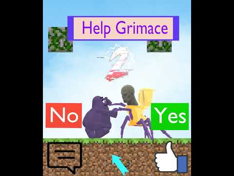 Let&#039;s Help Grimace Rescue His Son From Skibidi Toilet #shorts