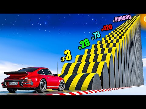Cars vs 1000 Speedbumps in GTA 5