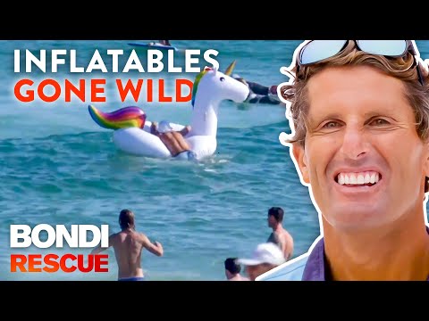 Inflatable Toys Cause Havoc On Bondi Beach