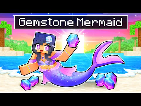 Playing Minecraft as a GEMSTONE MERMAID!