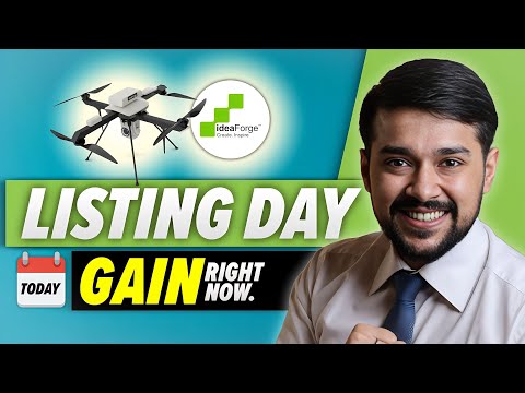 ideaForge IPO Review🔥 Listing Day Gains? | Grey Market Premium? 🔥 ideaForge IPO | Harsh Goela