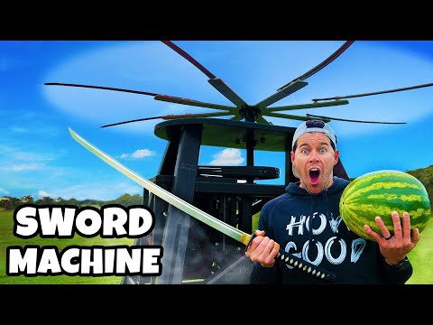 We Built A 1000RPM Katana Machine And It&#039;s Terrifying!