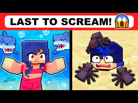 Last to SCREAM WINS in Minecraft!