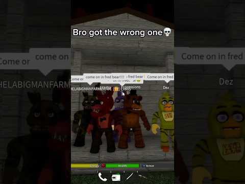 FREDDY DOPPELGÄNGER🤫🐻 #coems #roblox #fivenightsatfreddys #fnaf #videogamememes #funny