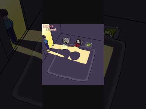 Which one is not sleeping? Love Steve | Minecraft | BubblePlanet anime