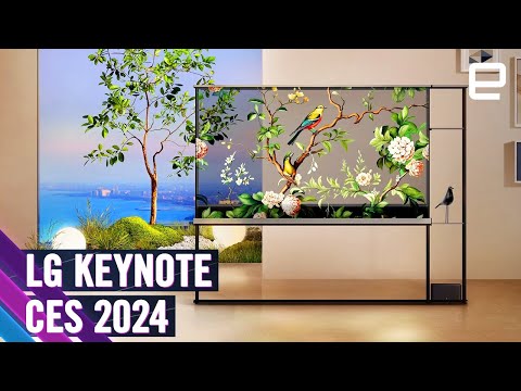 LG keynote at CES 2024 in 10 minutes: Announcing the world&#039;s first wireless transparent OLED TV