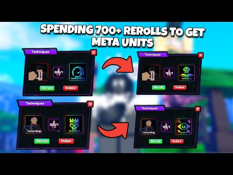 SPENDING 700+ Trait Rerolls For META Units in Anime Last Stand