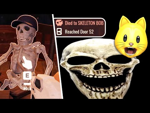 BOB&#039;S REAL JUMPSCARE + HOLY GRENADE ON JEFF IN ROBLOX DOORS SUPER HARD MODE!