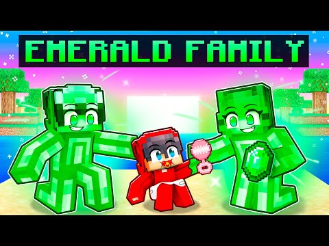 Adopted by an EMERALD FAMILY in Minecraft!
