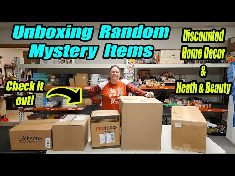 Unboxing Random Mystery items &amp; giving out a discount on Home decor and Health and beauty