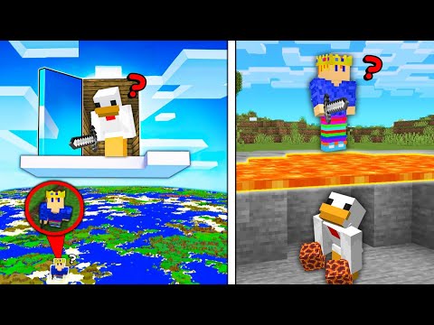 J&#039;ai Utilisé des Bases Secrètes pour faire le Meilleur Manhunt de Minecraft..