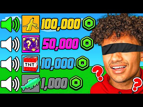 GUESS The SOUNDS With MINIBLOXIA For 100K ROBUX.. (Roblox Bedwars)