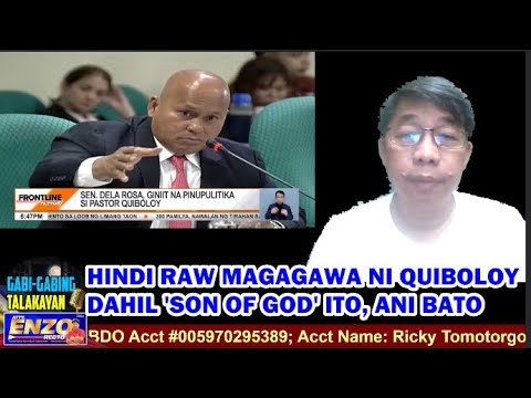 GABI-GABING TALAKAYAN (03/09/2024) - HINDI RAW MAGAGAWA NI QUIBOLOY DAHIL &#039;SON OF GOD&#039; ITO, ANI BATO