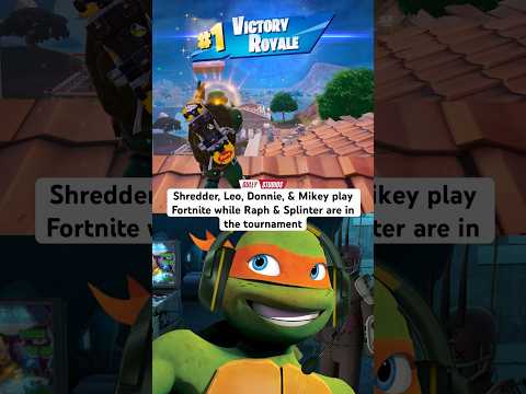 Mikey is cracked with the sniper! #fortnite #ninjaturtles #shredder #tmnt #tmnt2012 #tmntmikey