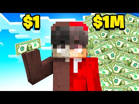 Cash&#039;s POOR To RICH Story In Minecraft!