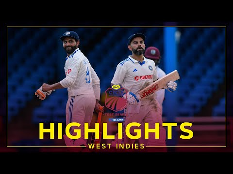 Highlights | West Indies v India | Kohli Unbeaten on 87 | 2nd Cycle Pure Agarbathi Test Day 1
