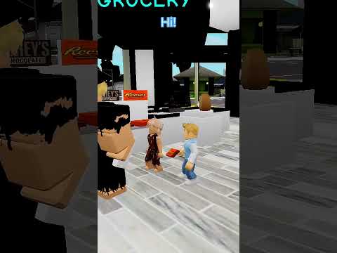 Toddler helps poor family .. #roblox #brookhaven