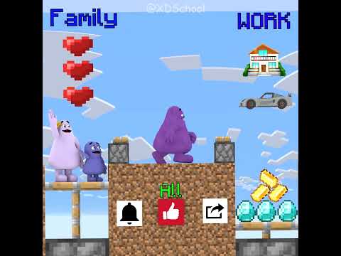 What Does Grimace Have To Do To Balance Family And Work?#grimaceshake