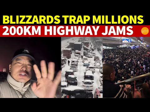 Unprecedented Blizzard Traps Millions on Their Journey Home, Highways Clogged for 200KM Over 5 Days