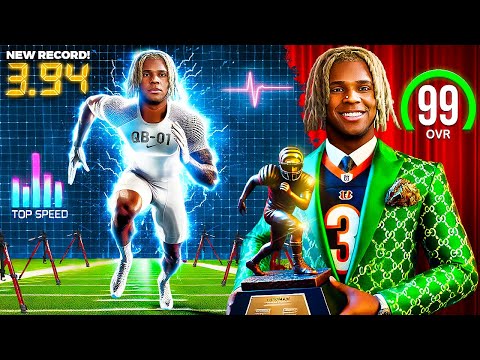 THE NEW 40 YARD DASH RECORD HOLDER, THE FASTEST ROOKIE EVER! Bengals S3