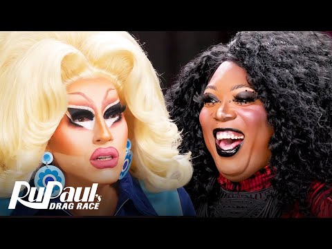 The Pit Stop S16 E03 🏁 Trixie Mattel &amp; BeBe Zahara Benet C’est Bon! | RuPaul’s Drag Race S16
