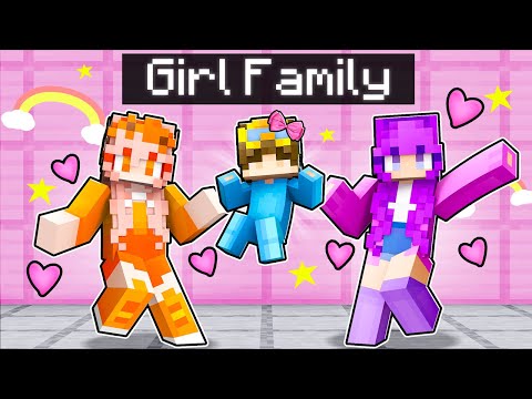 Adopted By GIRLS In Minecraft!