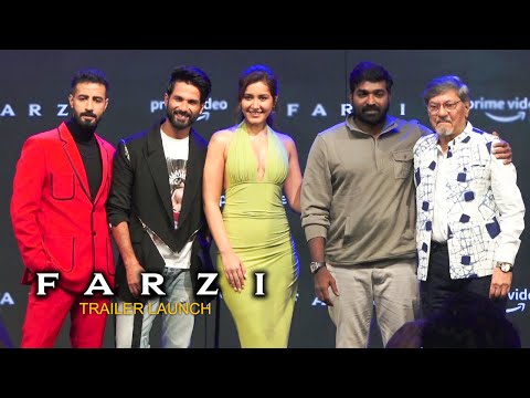 FARZI Movie Trailer Launch | Shahid Kapoor,Rashi Khanna,Vijay Sethupathi,Bhuvan Arora | Prime Video