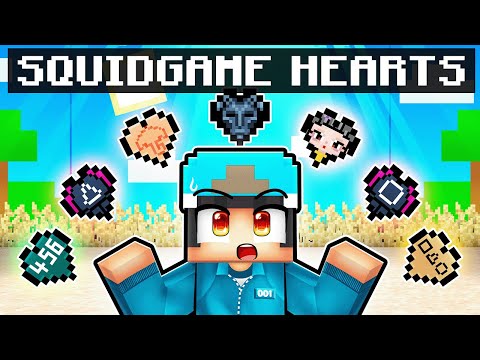 Squid Game With CUSTOM HEARTS in Minecraft!