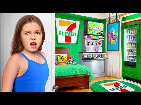 I Built a SECRET 7-11 in My Daughter&#039;s Room and Hid It From Her